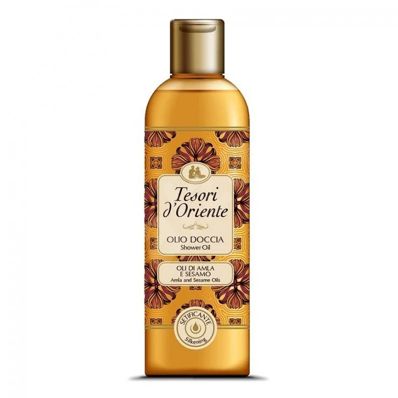 Tesori d'Oriente Olio Doccia Oli di Amla e Sesamo, 250 ml