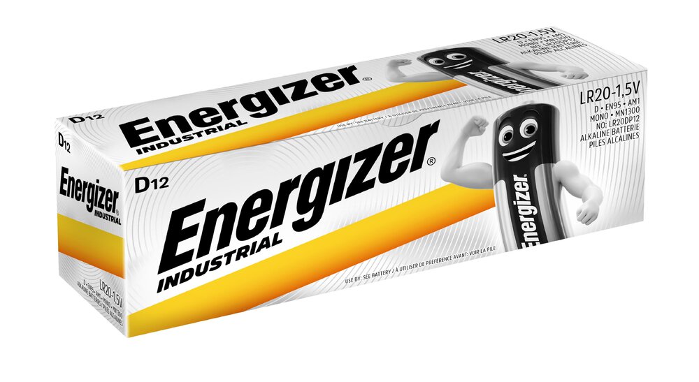 Energizer Industrial LR20/D Alkaline - 12ks