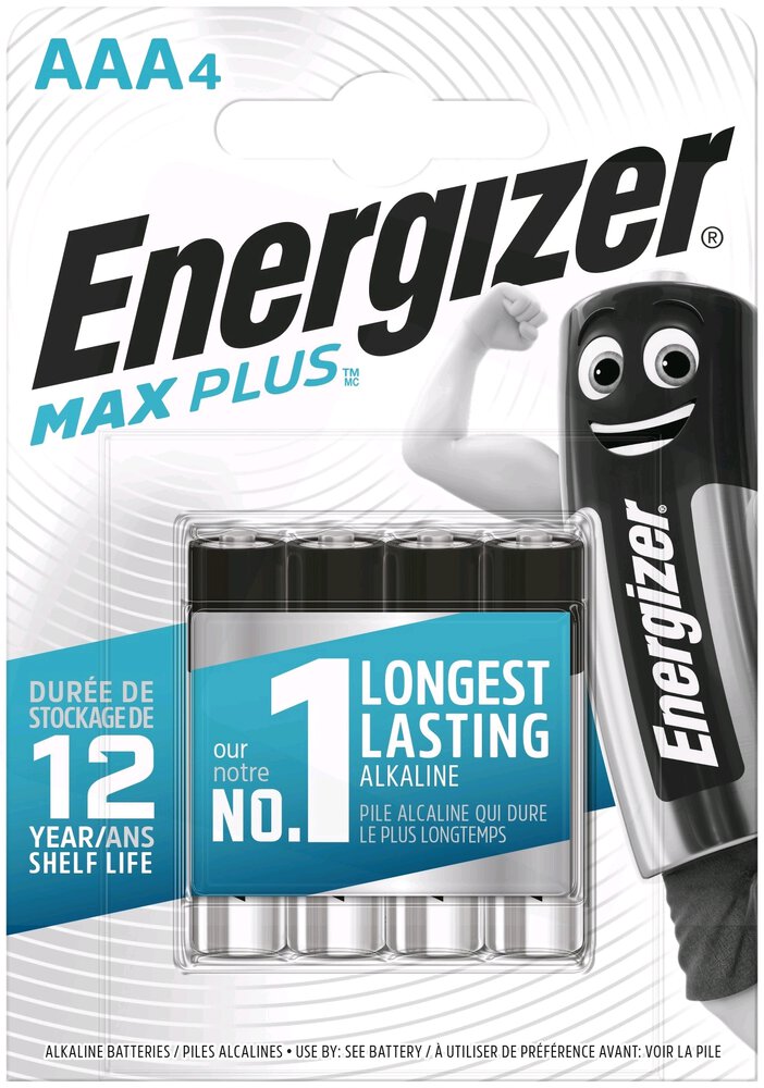 Energizer MAX Plus LR03/AAA - 4ks