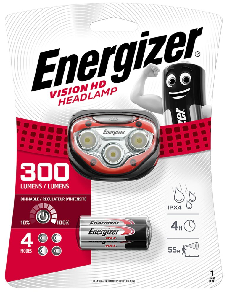 Energizer Vision Headlight HD 300 Lumens