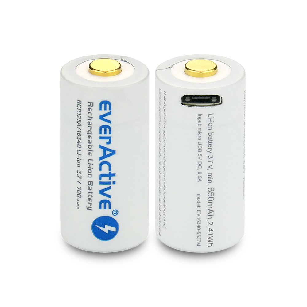 everActive 16340/RCR123A 3.7V Li-ion 700mAh