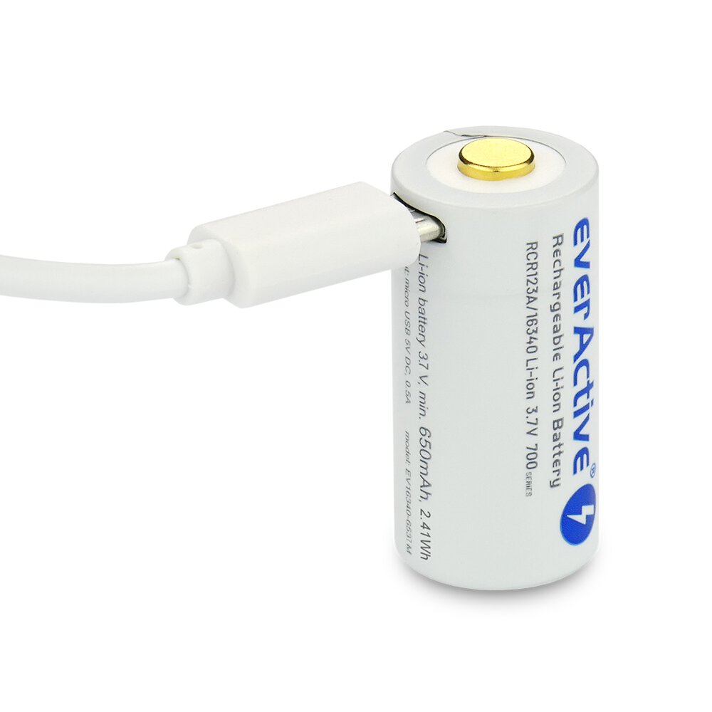 everActive 16340/RCR123A 3.7V Li-ion 700mAh