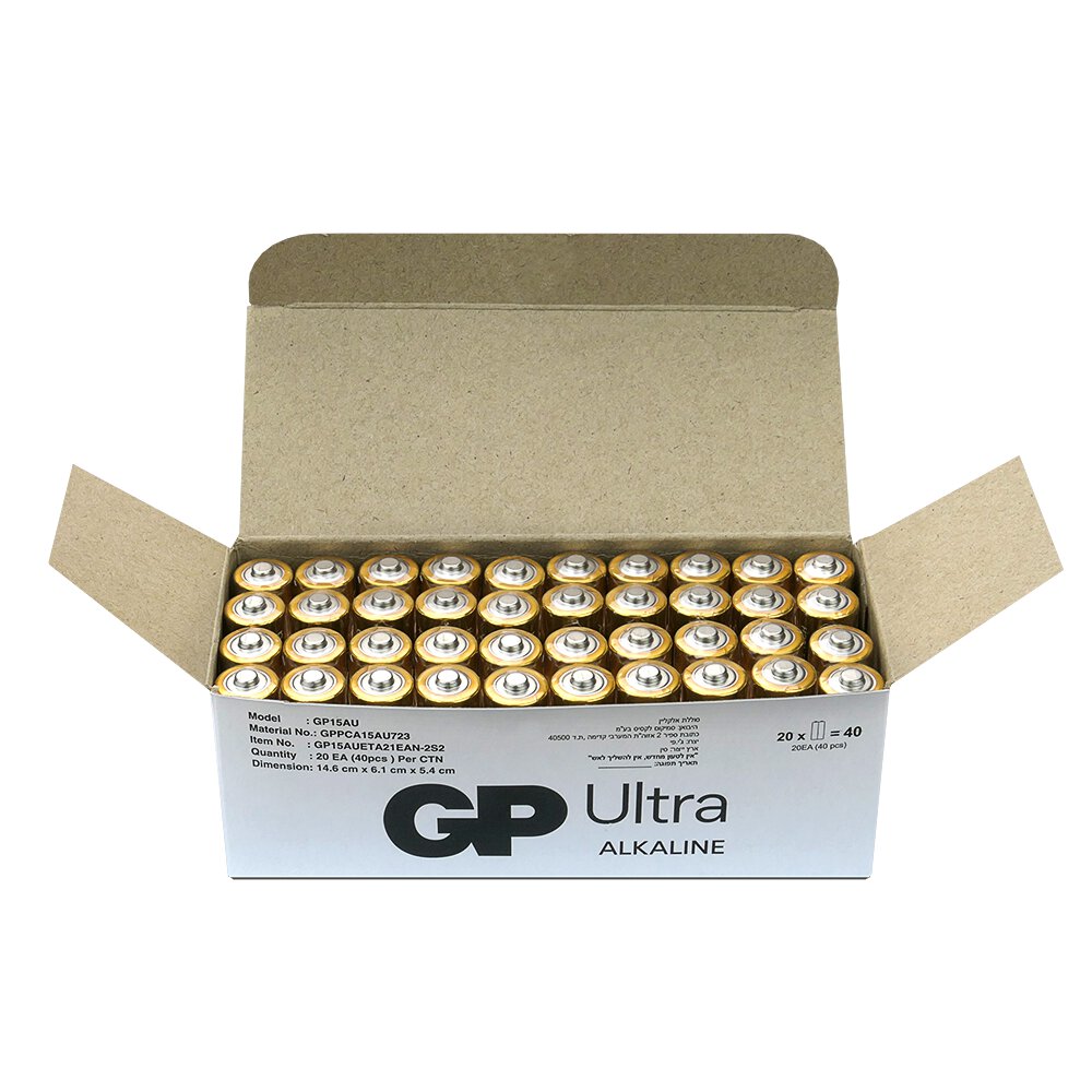 GP Ultra Alkaline (G-TECH) LR6/AA - 40ks