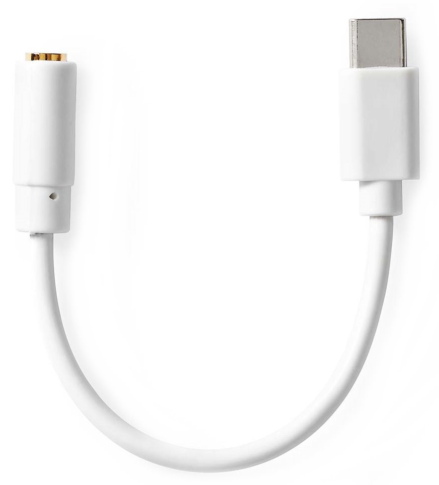 NEDIS USB 2.0 adaptér/ USB-C zástrčka - 3,5 mm zásuvka 10 cm