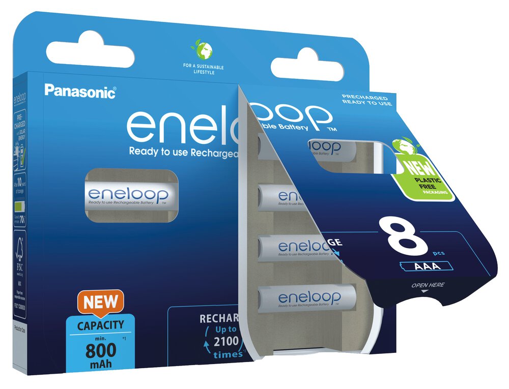 Panasonic Eneloop NiMH R03/AAA 800mAh (BK-4MCDE/8BE) - 8ks