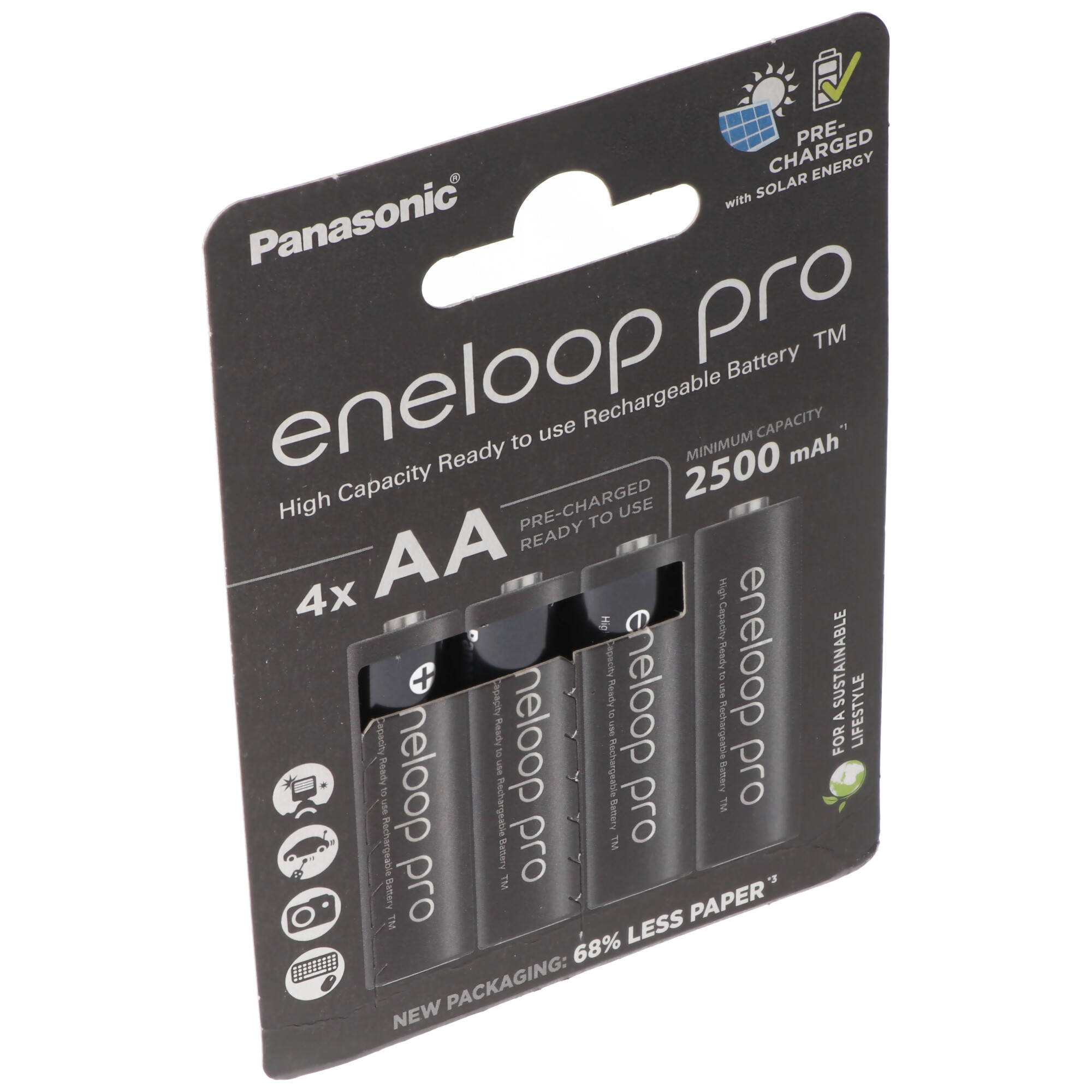 Panasonic Eneloop Pro AA/R6 2500mAh (BK-3HCDE/4BE) - 4ks