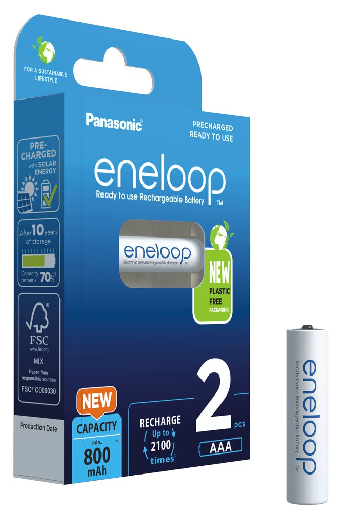 Panasonic Eneloop R03/AAA 800mAh (BK-4MCDE/2BE) - 2ks