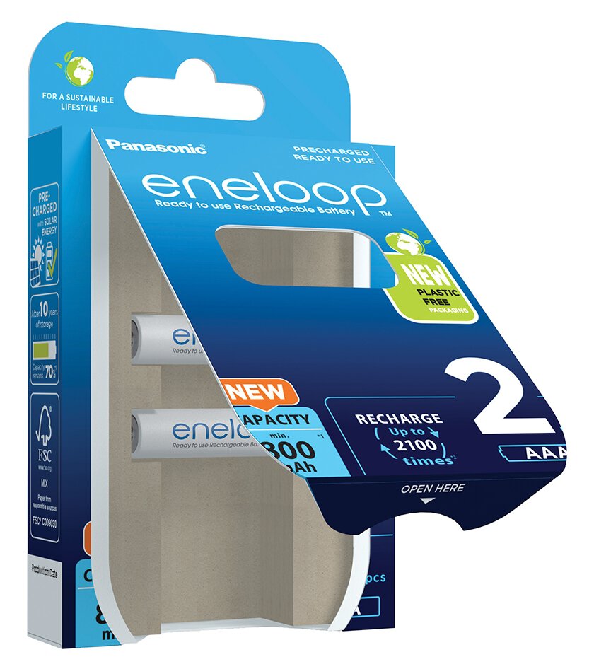 Panasonic Eneloop R03/AAA 800mAh (BK-4MCDE/2BE) - 2ks