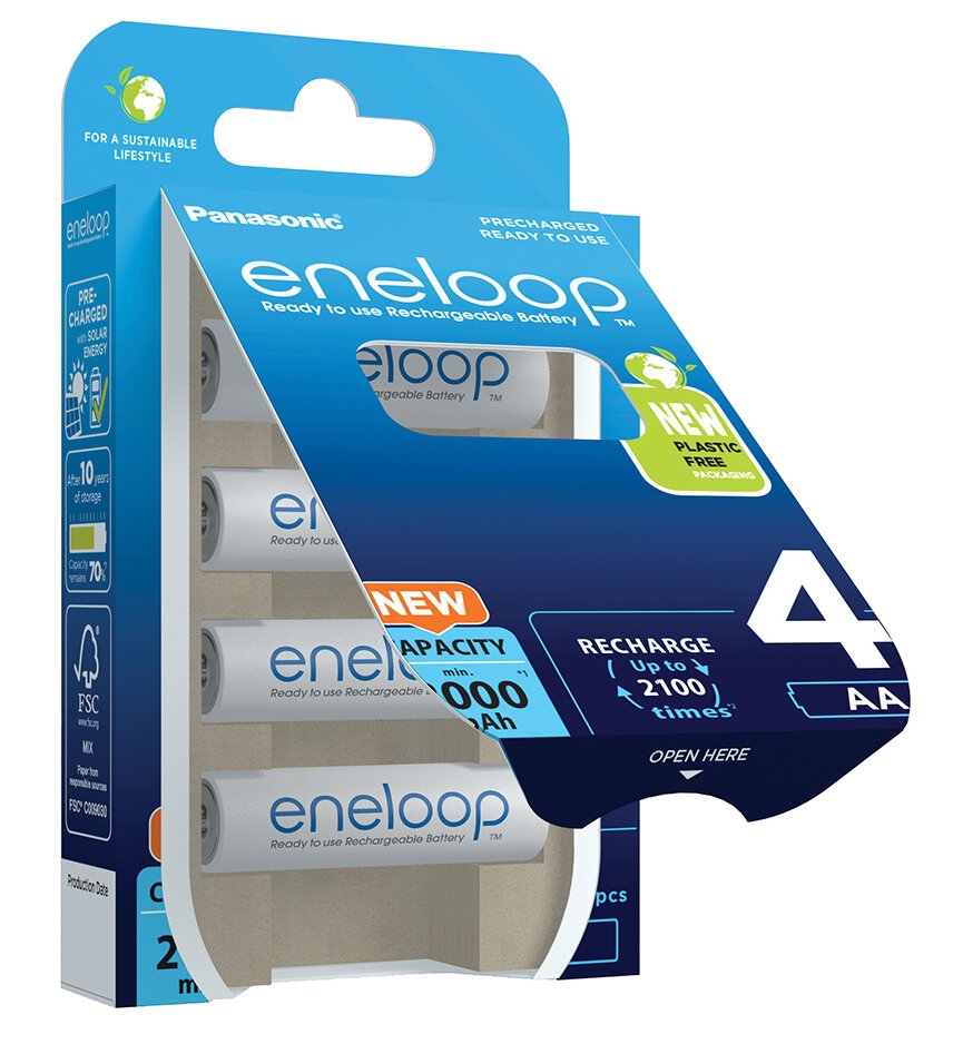 Panasonic Eneloop R6/AA 2000 mAh (BK-3MCDE/4BE) - 4ks