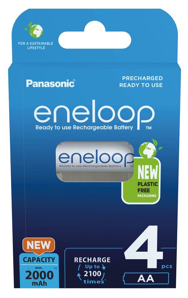 Panasonic Eneloop R6/AA 2000 mAh (BK-3MCDE/4BE) - 4ks