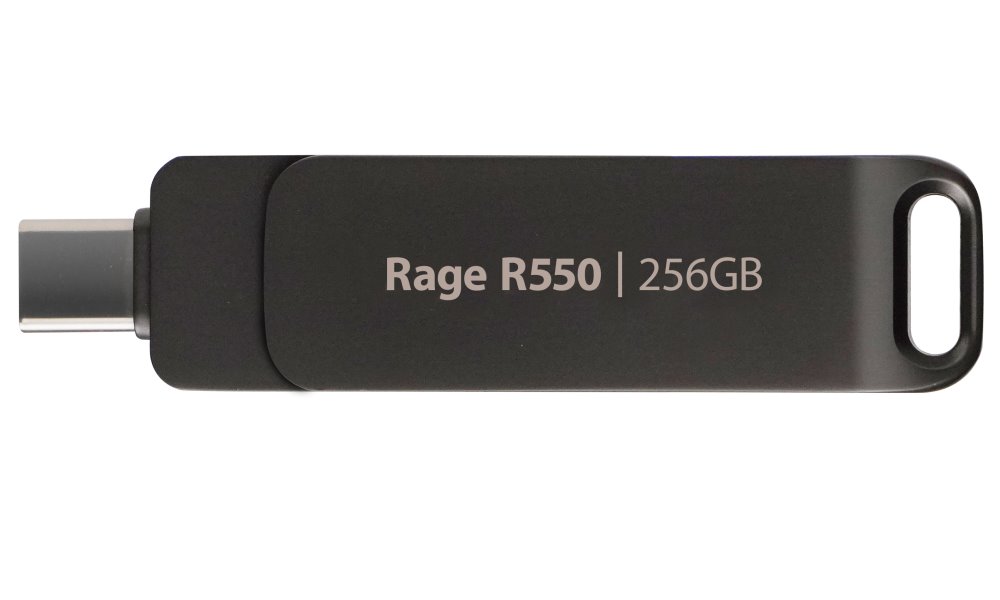Patriot RAGE R550 256GB/USB 3.2/USB-A + USB-C/Čierna