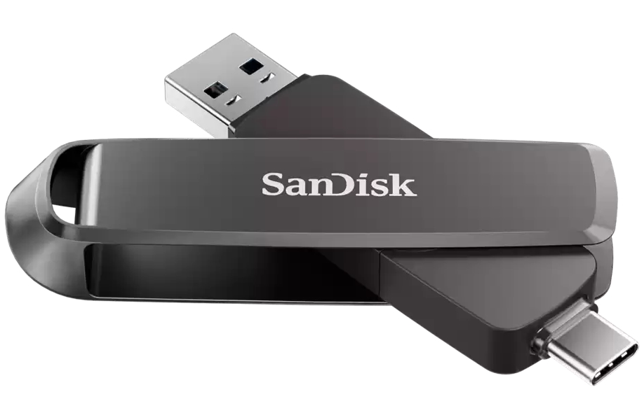 SanDisk Extreme PRO Dual Drive 1TB / USB Type-C + USB Type-A / USB 3.2 Gen 1 / kov / čierna