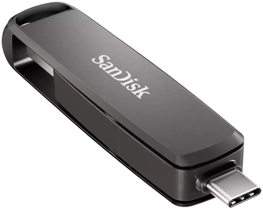 SanDisk Extreme PRO Dual Drive 1TB / USB Type-C + USB Type-A / USB 3.2 Gen 1 / kov / čierna