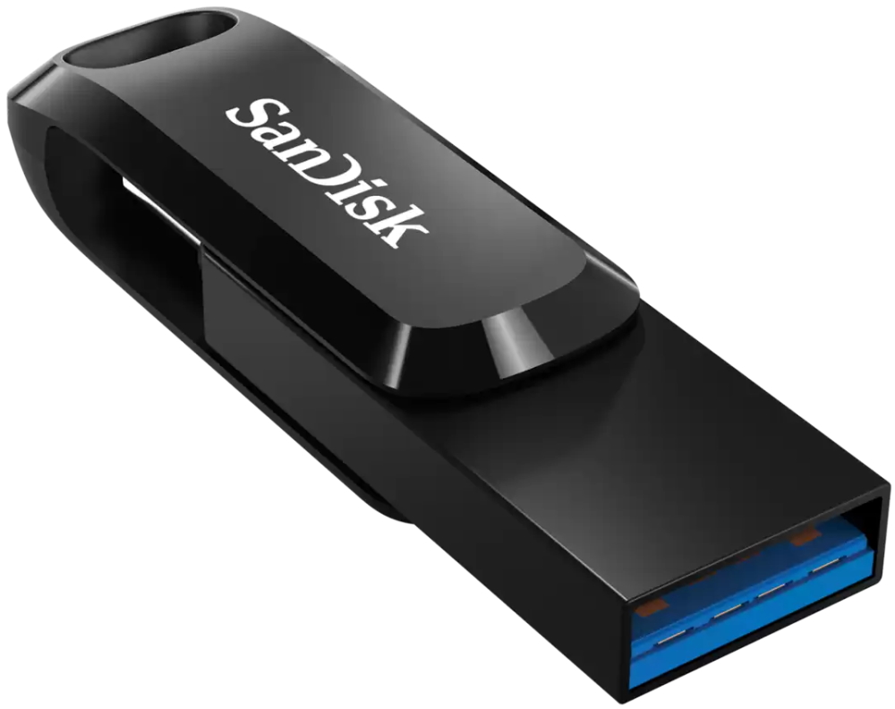 SanDisk Ultra Dual Drive Go 512GB / USB Type-C + USB Type-A / USB 3.2 Gen 1 čierny