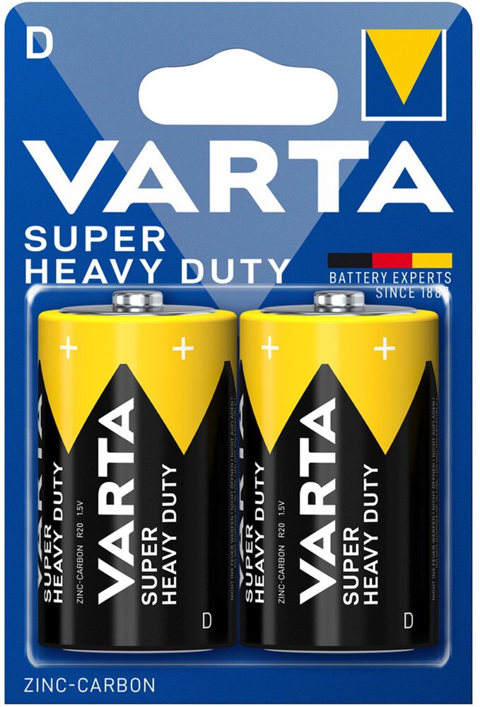 VARTA SUPER HEAVY DUTY R20/D - 2ks