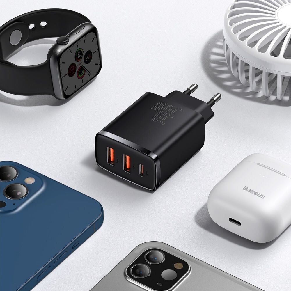 Baseus CCXJ-E01 3gn 2xQC3.0 + USB-C