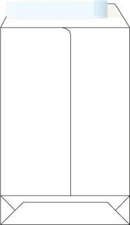 Obálka C4 samolepiaca biela s krycou páskou