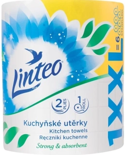 LINTEO kuchynské utierky XXL 60m 2vr/1ks