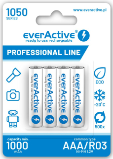 everActive professional line R03/AAA Ni-MH 1050 mAh - 4ks