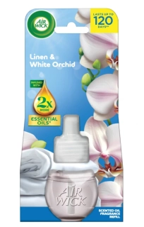 AIR WICK Electric osviežovač 19ml náplň Prádlo a biela orchidea