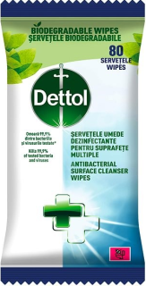 DETTOL antibakteriálne obrúsky na povrchy 36ks