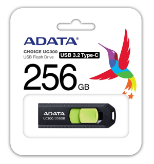 ADATA UC300 /256GB / USB 3.2 / USB-C / Čierna (ACHO-UC300-256G-RBK/GN)