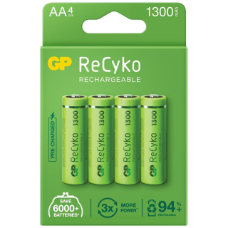 GP ReCyko AA / R6 1300 Series Ni-MH 1300 mAh - 4ks