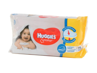 HUGGIES vlhčené obrúsky 56ks Unistar