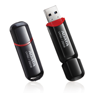 ADATA UV150/256GB/USB 3.2/USB-A/Čierna / AUV150-256G-RBK