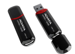 ADATA UV150/32GB/USB 3.2/USB-A/Čierna / AUV150-32G-RBK
