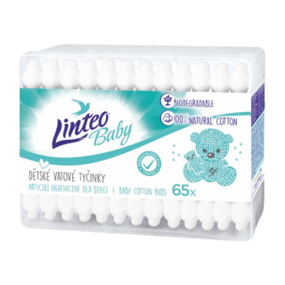 LINTEO vatové tyčinky 65ks Box