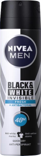 NIVEA MEN deo sprej 150ml Invisible Black & White Invisible Fresh