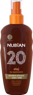 NUBIAN opaľovací olej 150ml OF20