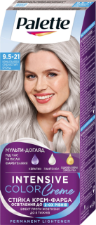 PALETTE INTENSIVE COLOR CREME farba na vlasy 9,5-21 Žiarivo striebristo plavý