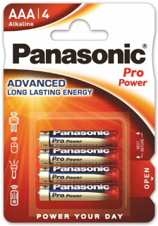 Panasonic Alkaline PRO Power LR03/AAA - 4ks