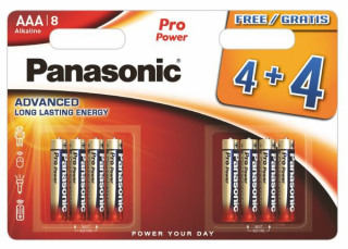 Panasonic Alkaline PRO Power LR03/AAA 8ks