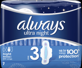ALWAYS vložky ultra night 7ks