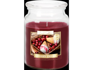 BISPOL sviečka sklo 500g Cherry dream
