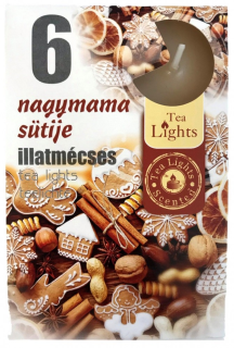 Čajové sviečky ADMIT 6ks Grandma´s cookies
