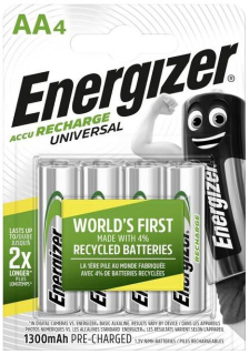 Energizer Universal R6/AA Ni-MH 1300mAh - 4ks