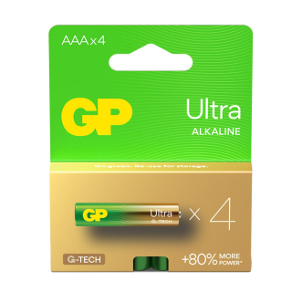 GP Ultra Alkaline G-TECH LR03/AAA - 4ks