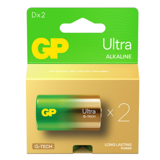 GP Ultra Alkaline G-TECH LR20/D - 2ks