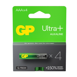 GP Ultra+ Alkaline G-TECH LR03/AAA - 4ks