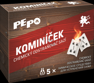 KOMINÍČEK 70g/5ks - chemický odstraňovač sadzí