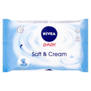 NIVEA BABY vlhčené obrúsky 63ks SoftCream