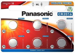 Panasonic CR2016 - 6ks