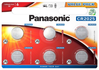Panasonic CR2025 6ks