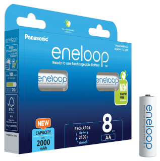 Panasonic Eneloop AA/R6 NiMH 2000 mAh (BK-3MCDE/8BE) - 8ks