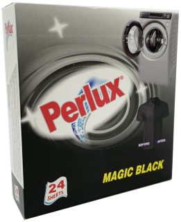 PERLUX obrúsky na pranie práčky na čierne 24ks