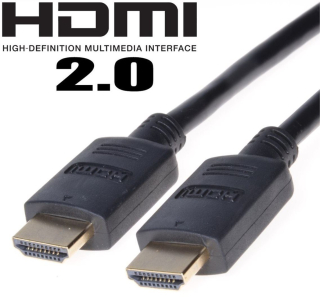 PremiumCord HDMI 2.0 High Speed+Ethernet, pozlátené konk., 1,5m
